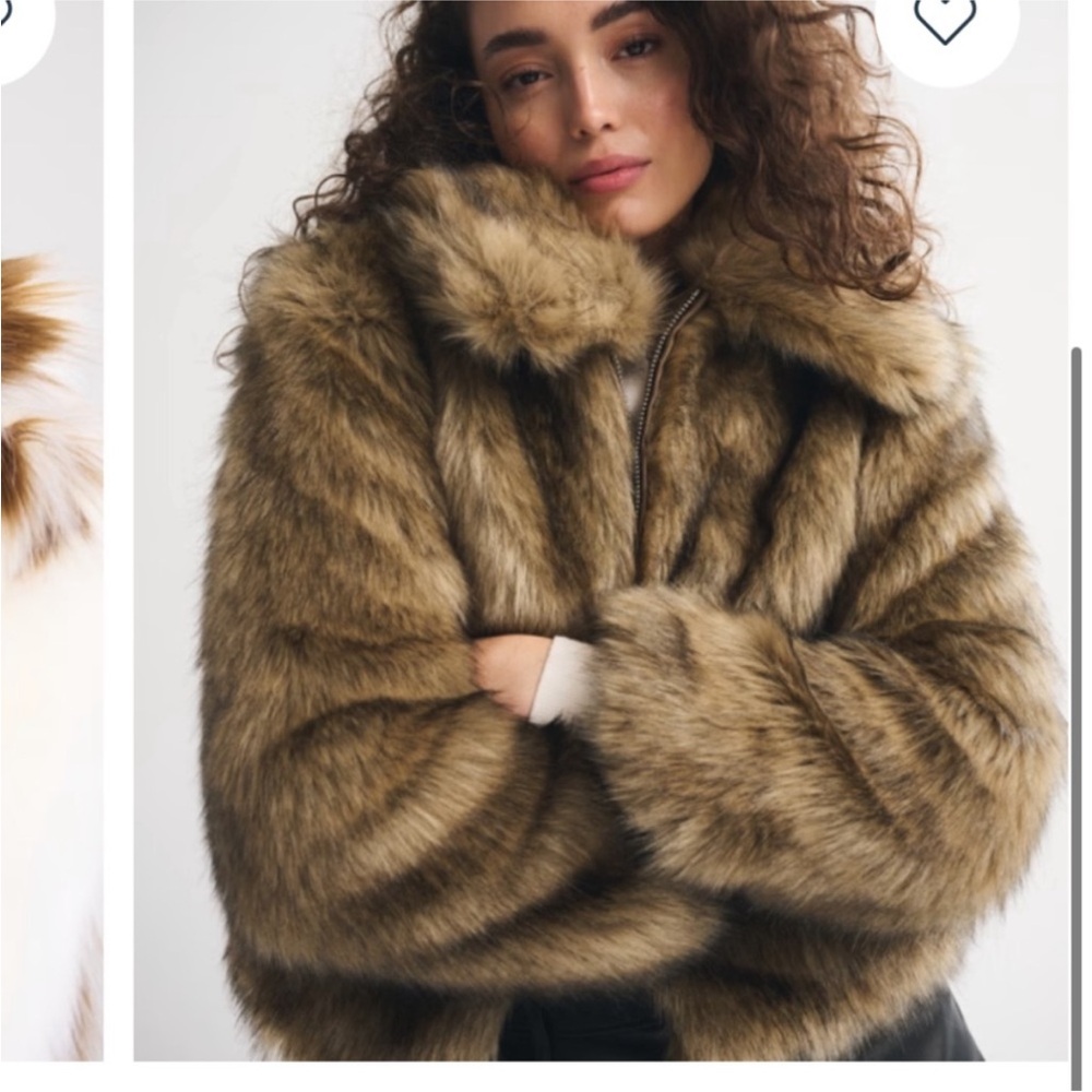 IN SEARCH OF!!! Abercrombie & Fitch Faux Fur Teddy Jacket - Brown